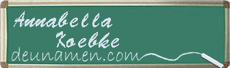 Annabella Koebke Visitenkarte